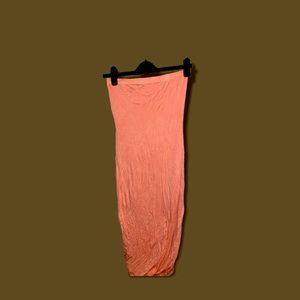 Light pink bodycon tube dress